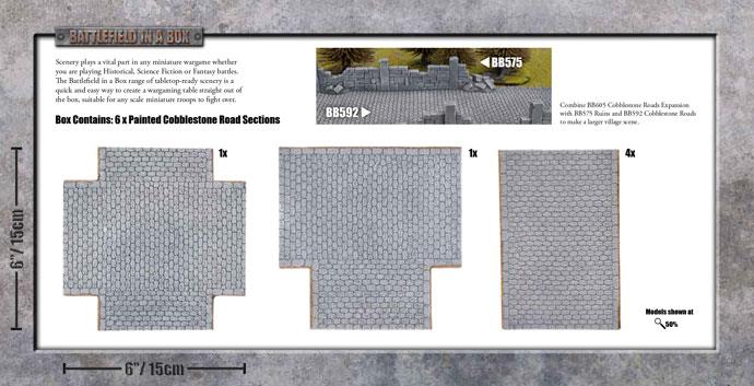 Battlefield in a Box: Wartorn Village - Cobblestone Road Expansion (ONLINE ORDER ONLY)