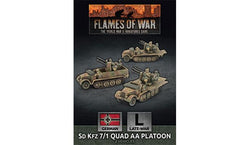 Flames of War: German SD KFZ 7/1 Quad AA Platoon (Late War) (ONLINE ORDER ONLY)