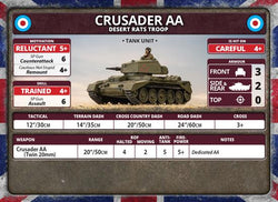 Flames of War: British Crusader AA Troop (Late War) (ONLINE ORDER ONLY)
