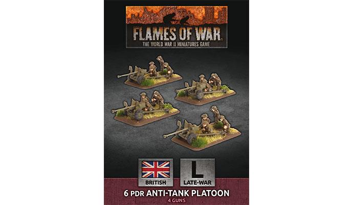 Flames of War: British 6 pdr Anti-tank Platoon (Late War) (ONLINE ORDER ONLY)