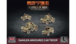 Flames of War: British Daimler Armoured Car Troop (Late War) (ONLINE ORDER ONLY)