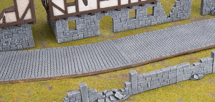 Battlefield in a Box: Wartorn Village - Cobblestone Road (ONLINE ORDER ONLY)
