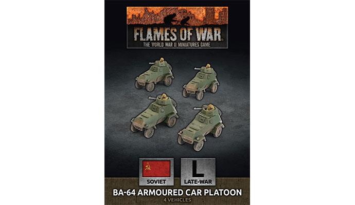 Flames of War: Soviet BA-64 Armoured Car Platoon (Late War) (ONLINE ORDER ONLY)