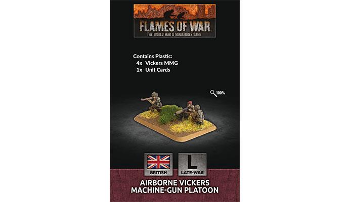Flames of War: British Airborne Vickers Machine-gun Platoon (Late War) (ONLINE ORDER ONLY)