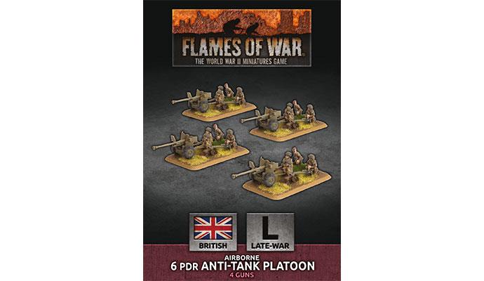 Flames of War: British Airborne 6pdr Anti-tank Platoon (Late War) (ONLINE ORDER ONLY)