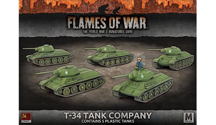 Flames of War: Soviet T-34 Tank Company (Mid War) (ONLINE ORDER ONLY)