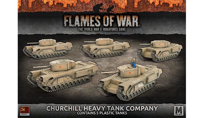 Flames of War: Soviet Churchill Heavy Tank Company (Mid War) (ONLINE ORDER ONLY)