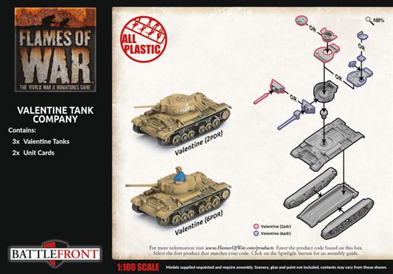 Flames of War: Soviet Valentine Tank Company (Late War) (ONLINE ORDER ONLY)