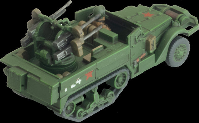 Flames of War: Soviet ZSU M17 Anti-Aircraft Platoon (Late War) (ONLINE ORDER ONLY)