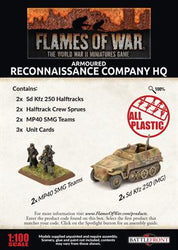 Flames of War: German Armoured Reconnaissance Company HQ (Late War) (ONLINE ORDER ONLY)