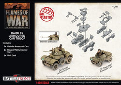 Flames of War: British Daimler Armoured Car Troop (Late War) (ONLINE ORDER ONLY)