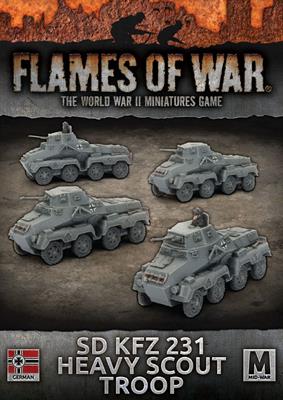 Flames of War: German SD KFZ 231 Heavy Scout Troop (Mid War) (ONLINE ORDER ONLY)