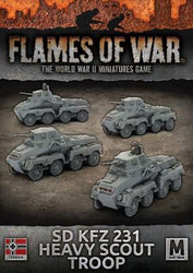Flames of War: German SD KFZ 231 Heavy Scout Troop (Mid War) (ONLINE ORDER ONLY)