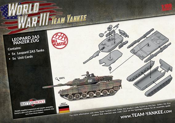 Team Yankee: West German Leopard 2A5 Panzer Zug (ONLINE ORDER ONLY)