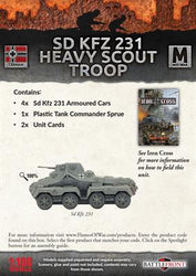 Flames of War: German SD KFZ 231 Heavy Scout Troop (Mid War) (ONLINE ORDER ONLY)