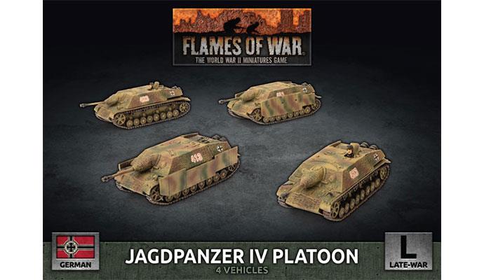 Flames of War: German Jagdpanzer IV Tank-Hunter Platoon (Late War) (ONLINE ORDER ONLY)