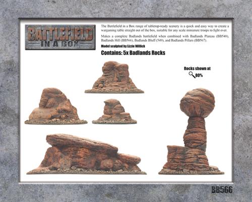 Battlefield in a Box: Badlands Tors - Mars (ONLINE ORDER ONLY)