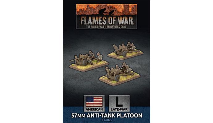 Flames of War: American 57mm Anti-Tank Platoon (Late War) (ONLINE ORDER ONLY)