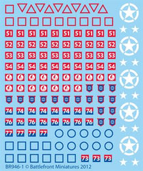 Flames of War: British Decals (Late War) (ONLINE ORDER ONLY)