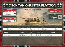 Flames of War: German 7.5cm Tank-Hunter Platoon (Late War) (ONLINE ORDER ONLY)