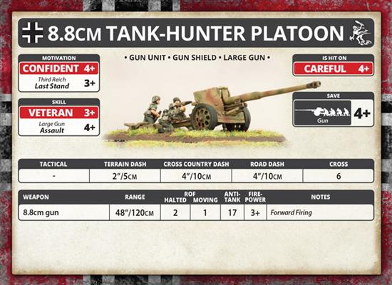 Flames of War: German 8.8cm Tank-Hunter Platoon (Mid War) (ONLINE ORDER ONLY)