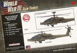 Team Yankee: AH-64 Apache Helicopter Platoon (ONLINE ORDER ONLY)