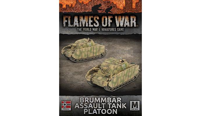 Flames of War: German Brummbar Assault Tank Platoon (Mid War) (ONLINE ORDER ONLY)