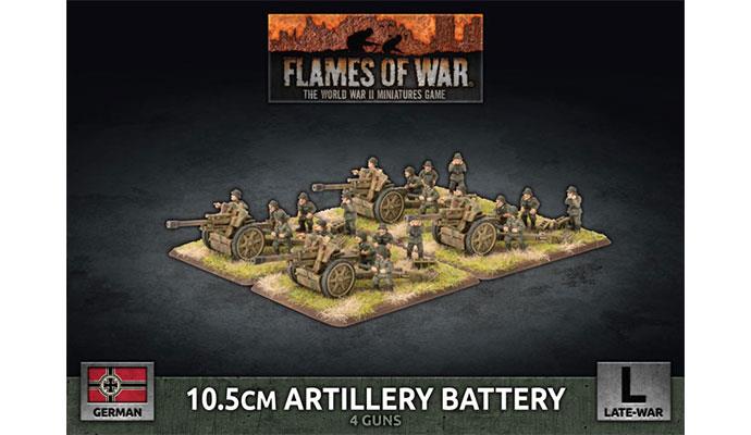 Flames of War: German 10.5cm Artillery Battery (Late War) (ONLINE ORDER ONLY)