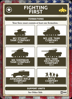 Flames of War: American Patton’s Fighting First (Mid War) (ONLINE ORDER ONLY)