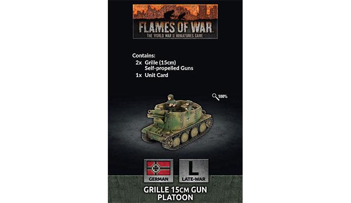 Flames of War: German Grille 15cm Gun Platoon (Late War) (ONLINE ORDER ONLY)