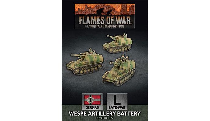 Flames of War: German Wespe Artillery Battery (Late War) (ONLINE ORDER ONLY)