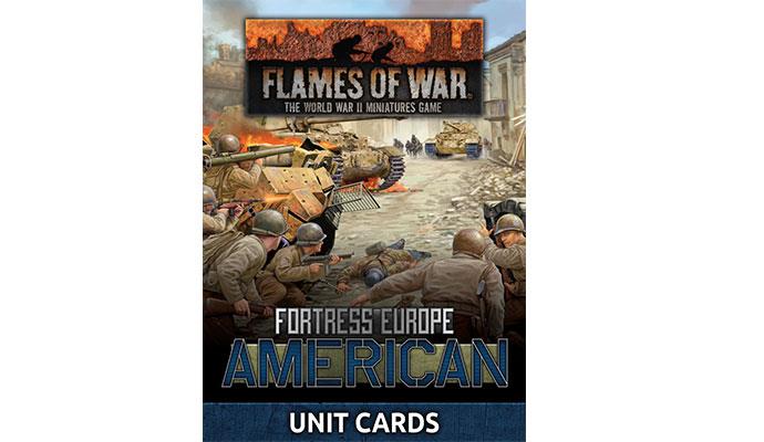 Flames of War: Fortress Europe - American Unit Cards (ONLINE ORDER ONLY)