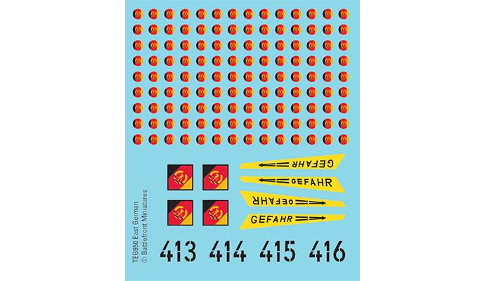 Team Yankee: East German Decals (ONLINE ORDER ONLY)