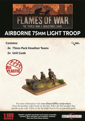 Flames of War: British Airborne 75mm Light Troop (Late War) (ONLINE ORDER ONLY)