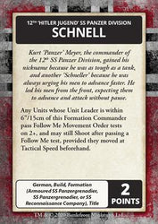 Flames of War: D-Day - Waffen-SS Command Card Pack (ONLINE ORDER ONLY)