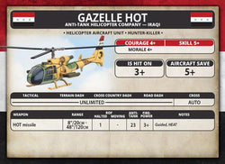 Team Yankee: Iraqi Unit Cards (ONLINE ORDER ONLY)