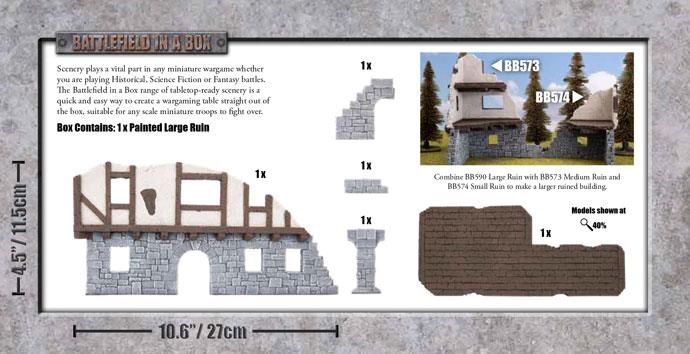 Battlefield in a Box: Wartorn Village - Large Ruin (ONLINE ORDER ONLY)