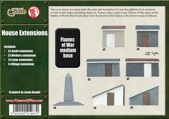 Flames of War: House Extensions (ONLINE ORDER ONLY)