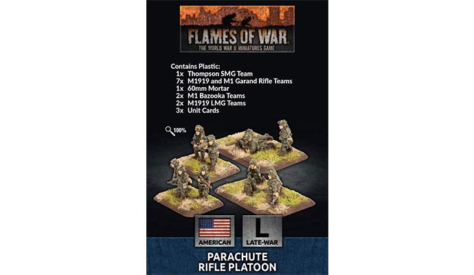 Flames of War: American Parachute Rifle Platoon (Late War) (ONLINE ORDER ONLY)