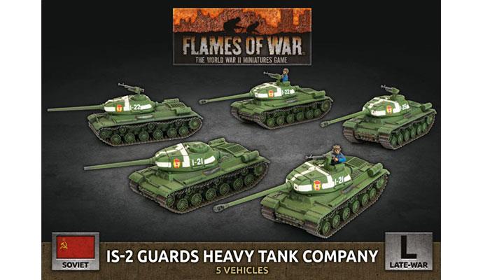 Flames of War: Soviet IS-2 Guards Heavy Tank Company (Late War) (ONLINE ORDER ONLY)