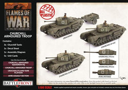 Flames of War: British Churchill Armoured Troop (Late War) (ONLINE ORDER ONLY)