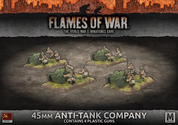 Flames of War: Soviet 45mm Anti-Tank Company (Mid War) (ONLINE ORDER ONLY)