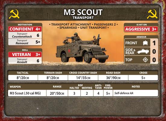 Flames of War: Soviet M3 Scout Transport (Late War) (ONLINE ORDER ONLY)