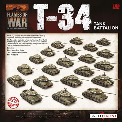 Flames of War: Soviet T-34 Battalion Army Deal (Late War) (ONLINE ORDER ONLY)