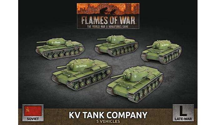 Flames of War: Soviet KV Tank Company (Late War) (ONLINE ORDER ONLY)