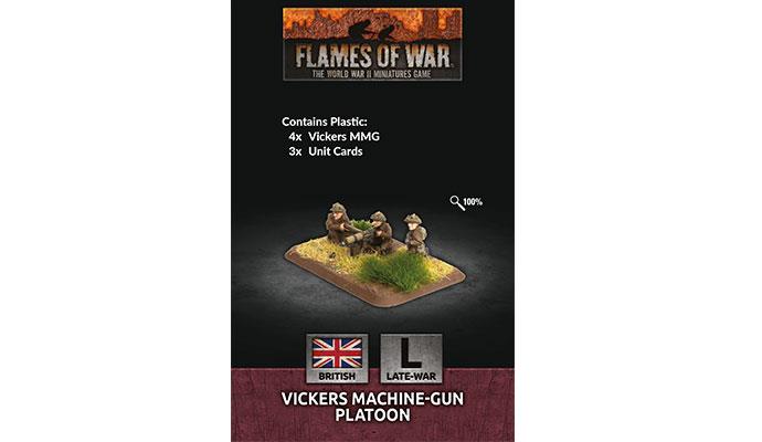 Flames of War: British Vickers MMG Platoon (Late War) (ONLINE ORDER ONLY)