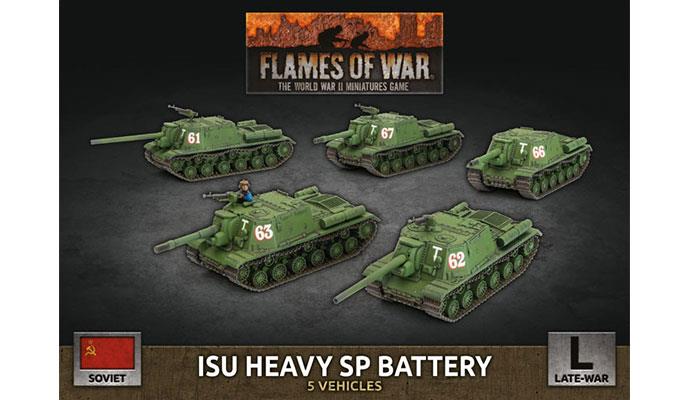 Flames of War: Soviet ISU Heavy SP Battery (Late War) (ONLINE ORDER ONLY)