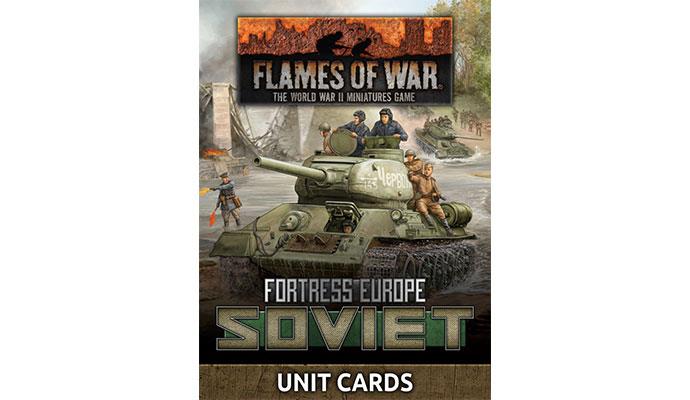 Flames of War: Fortress Europe - Soviet Unit Cards (ONLINE ORDER ONLY)