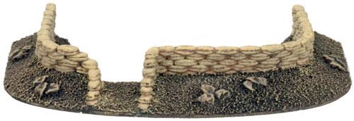 Flames of War: Sandbags - Gun Pit Markers (ONLINE ORDER ONLY)