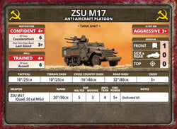 Flames of War: Soviet ZSU M17 Anti-Aircraft Platoon (Late War) (ONLINE ORDER ONLY)